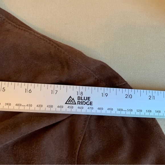 Gimo’s Suede Button Front Shacket Shirt Jacket EU 50 US 40 Mens L Leather Italy - Picture 12 of 16